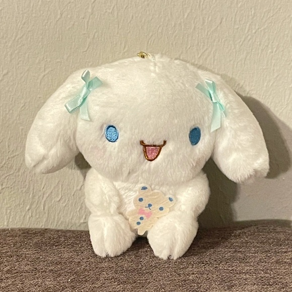 Mint Bows Cinnamoroll Plush Keychain (4.5”) - Picture 1 of 6